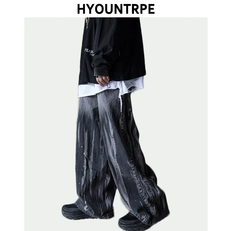 Irregular Tie-dyed Wide Leg Denim Jeans Pants Mens Fashion Straight Zipper Loose Trousers Hip Hop Streetwear New Casual Jogger
Irregular Tie-dyed Wide Leg Denim Jeans Pants Mens Fashion Straight Zipper Loose Trousers Hip Hop Streetwear New Casual Jogger