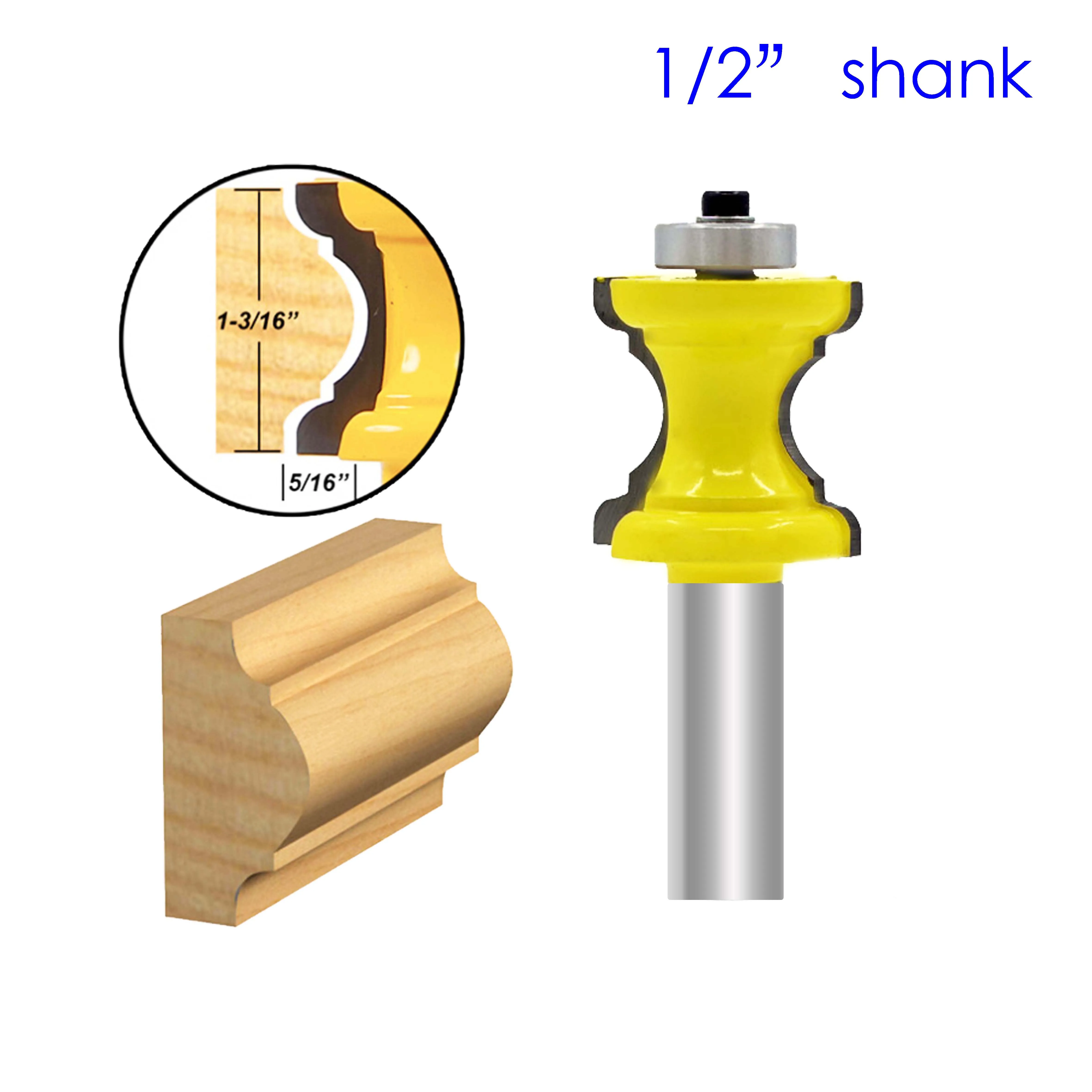 1PC 1/2" Shank Bullnose with Bead Column Router Bit Line knife Woodworking cutter Tenon Cutter for Woodworking Tool marcenaria
1PC 1/2" Shank Bullnose with Bead Column Router Bit Line knife Woodworking cutter Tenon Cutter for Woodworking Tool marcenaria
