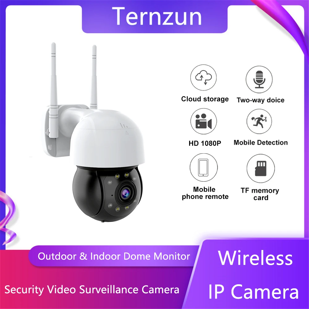 Wireless IP Camera Wifi Outdoor Waterproof Dome Video Surveillance Camera PTZ Remote Control Two Way Audio Home Security Monitor
Wireless IP Camera Wifi Outdoor Waterproof Dome Video Surveillance Camera PTZ Remote Control Two Way Audio Home Security Monitor