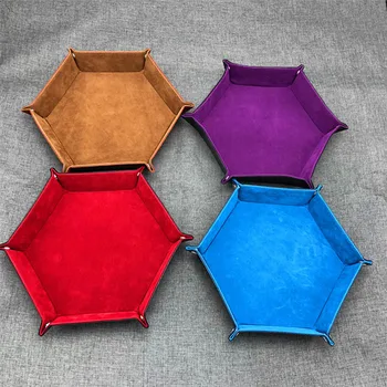 Dice Tray Geometric Plush PU Leather Foldable Rolling Tray for Board Games Hot Sales
Dice Tray Geometric Plush PU Leather Foldable Rolling Tray for Board Games Hot Sales