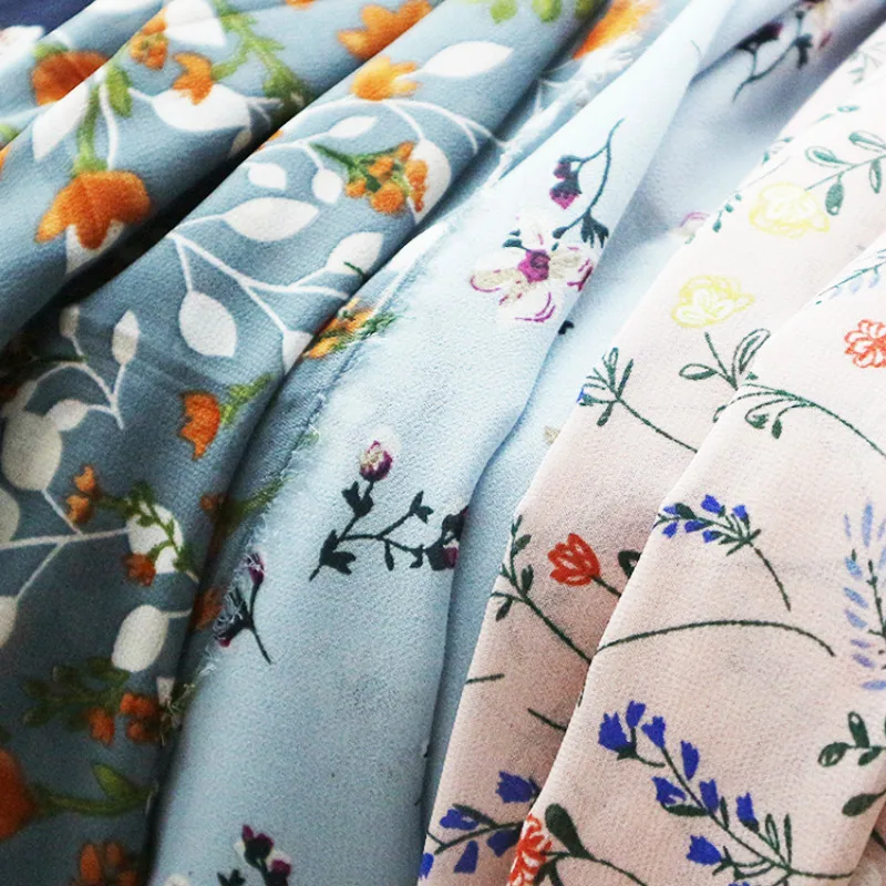 50X145cm Printed Floral Chiffon Fabrics Cheapest Home Textiles DIY Materials Patchwork Sewing Solid Color Thin Lining Fabric
50X145cm Printed Floral Chiffon Fabrics Cheapest Home Textiles DIY Materials Patchwork Sewing Solid Color Thin Lining Fabric