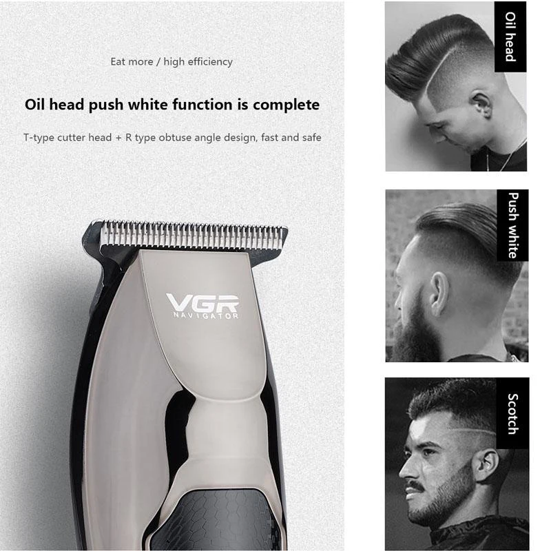 VGR Hair Trimmer For Men Kids Cordless USB Rechargeable Electric Hair Clipper Cutter Machine With Adjustable Comb
VGR Hair Trimmer For Men Kids Cordless USB Rechargeable Electric Hair Clipper Cutter Machine With Adjustable Comb