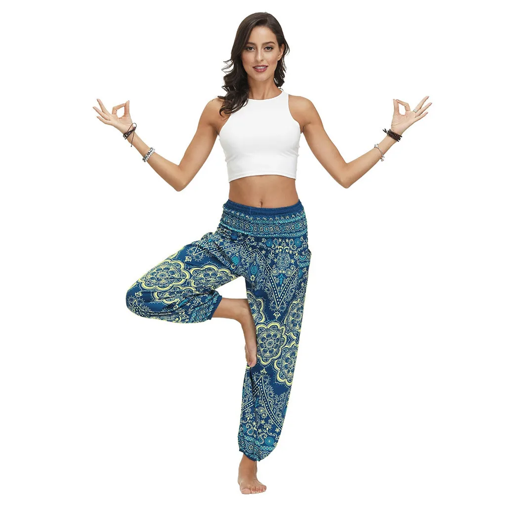 Фото Женские повседневные свободные штаны для йоги индийские - купить