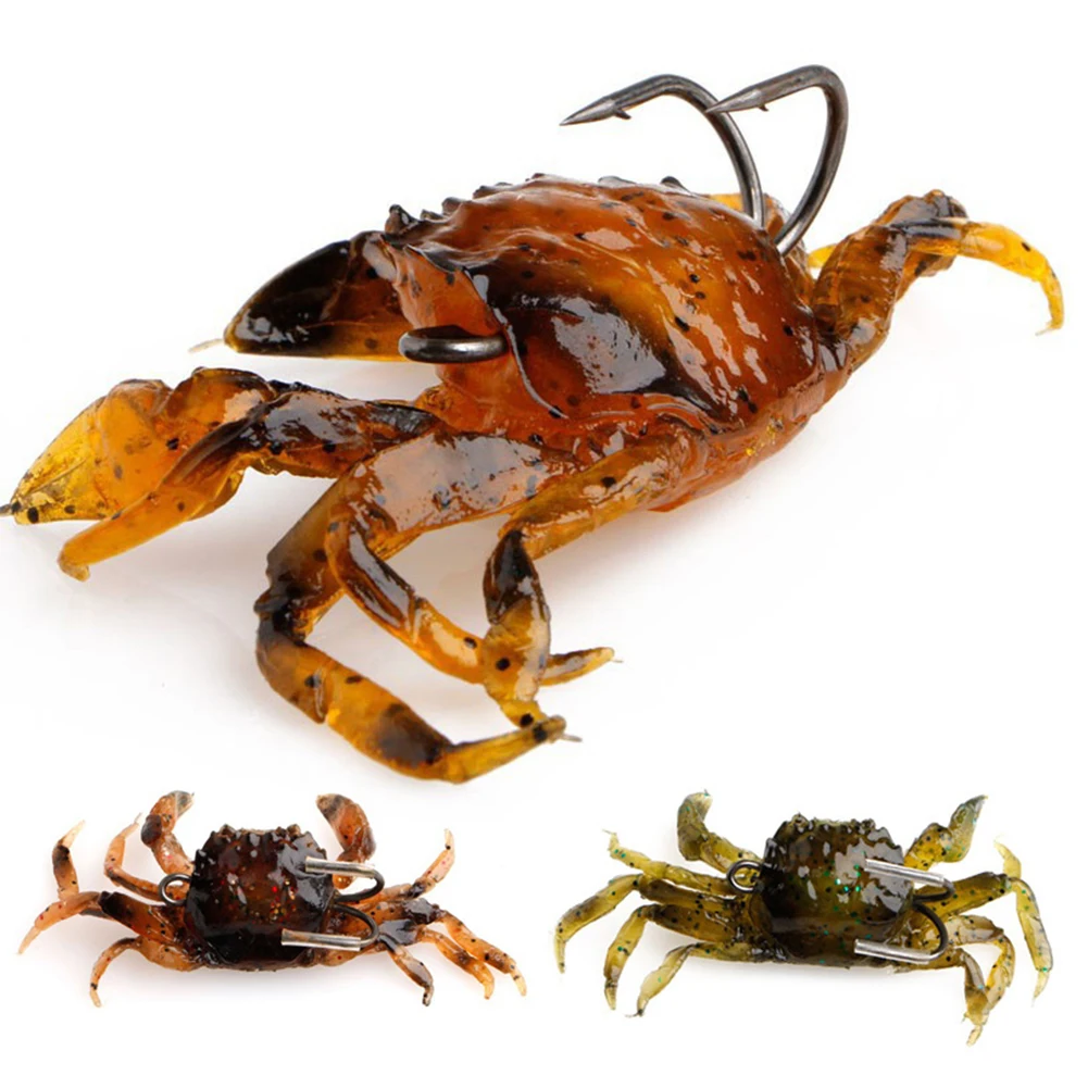 2022 New Bionic Crab Silicone Soft Bait Artificial Lifelike Fishing Lure Sea Freshwater Fish Jig Head Baits For Fishing Tackle
2022 New Bionic Crab Silicone Soft Bait Artificial Lifelike Fishing Lure Sea Freshwater Fish Jig Head Baits For Fishing Tackle