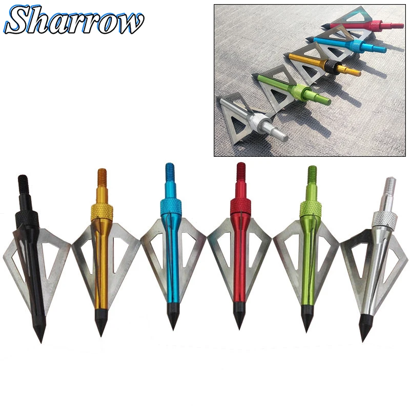 6pcs 100grain head arrows tips for hunting bow and arrows Apply Compound Bow Archery Blades Arrowhead Shooting 3 Fixed Blades
6pcs 100grain head arrows tips for hunting bow and arrows Apply Compound Bow Archery Blades Arrowhead Shooting 3 Fixed Blades