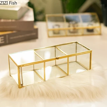 3 Grid Transparent Glass Storage Box Minimalist Jewelry Cosmetic Storage Box Home Desktop Storage Tool
3 Grid Transparent Glass Storage Box Minimalist Jewelry Cosmetic Storage Box Home Desktop Storage Tool