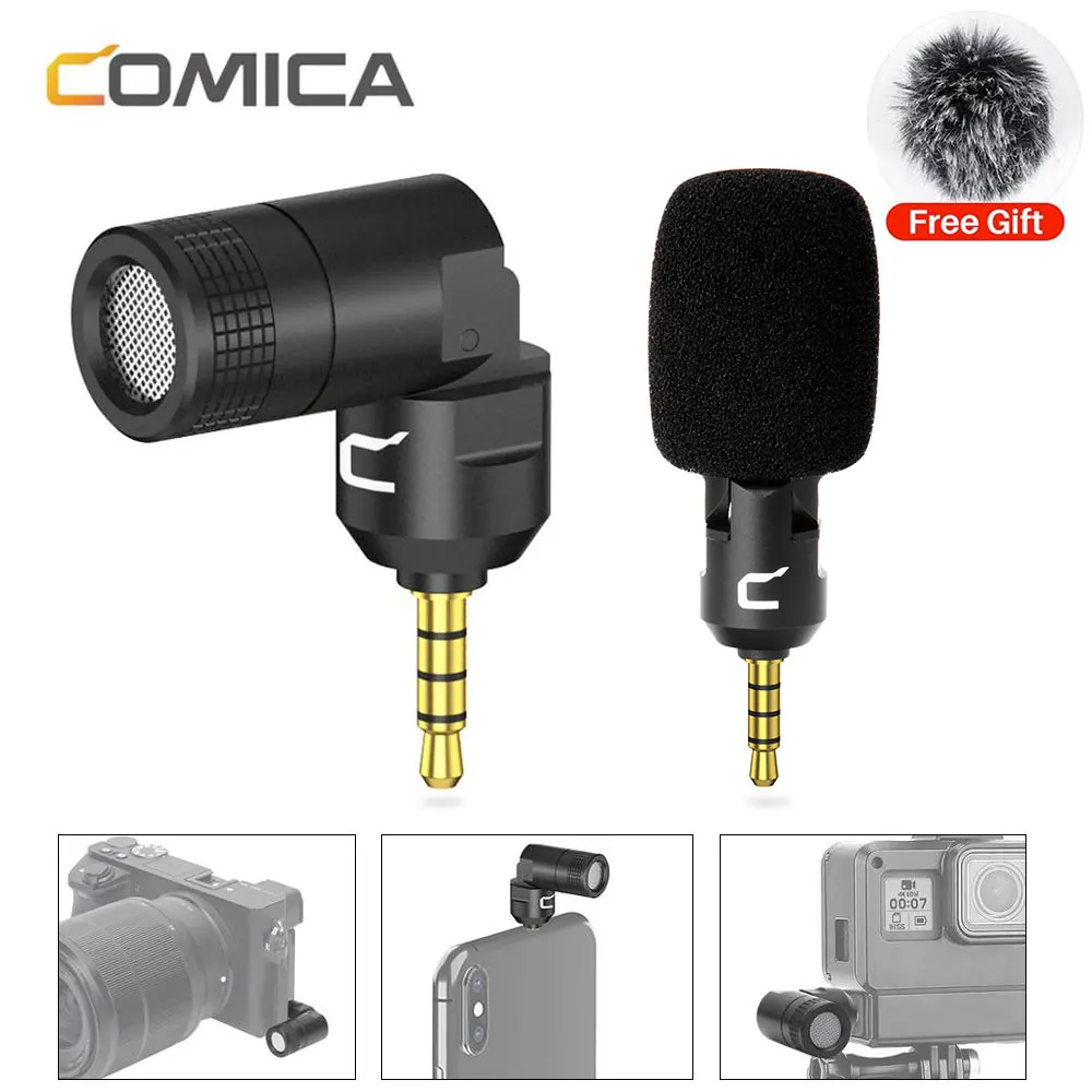 Comica CVM-VS07 Universal 3.5MM Audio Video Wireless Record Microphone Smartphone DSLR SLR Action Camera Microphone for Gopro
Comica CVM-VS07 Universal 3.5MM Audio Video Wireless Record Microphone Smartphone DSLR SLR Action Camera Microphone for Gopro