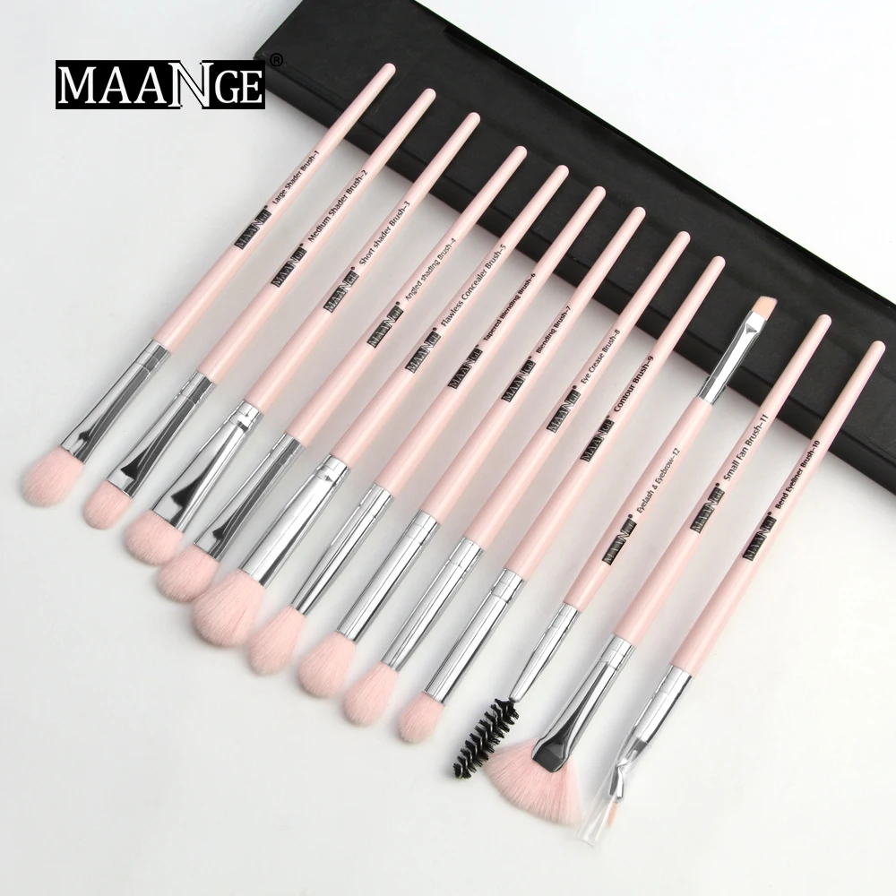 Pro Makeup Brushes Set 12 Pcs/lot Eye Shadow Brushes Blending Eyeliner Eyelash Eyebrow Brushes for Makeup Brochas Maquillaje
Pro Makeup Brushes Set 12 Pcs/lot Eye Shadow Brushes Blending Eyeliner Eyelash Eyebrow Brushes for Makeup Brochas Maquillaje