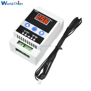 AC 110-240V Guide Rail Thermoregulator Digital Temperature Controller Thermostat Refrigeration Heating Temperature Control
AC 110-240V Guide Rail Thermoregulator Digital Temperature Controller Thermostat Refrigeration Heating Temperature Control