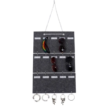 Sunglasses Organizer Storage, Detachable Hanging Eyeglasses Holder Wall Pocket Mounted, Eyewear Display, 15 Felt Slots with Hook
Sunglasses Organizer Storage, Detachable Hanging Eyeglasses Holder Wall Pocket Mounted, Eyewear Display, 15 Felt Slots with Hook