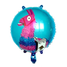 1 pçs/lote 18 polegada lama alpaca pinata folha balões de hélio unicórnio festa balão chuveiro do bebê globos decorações de aniversário festa brinquedo(China)