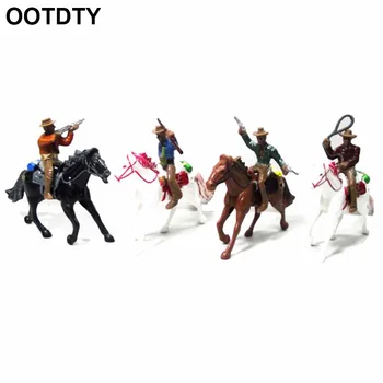 

1 Piece 1:100 Western Cowboy Model Layout HO Scale People Figure Models Sand Table Toys