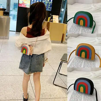 2020 New Creative Colorful Multi Colors Kids Girls Princess Rainbow Messenger Bags Sling Shoulder Bag Round Cross-Body Bags
2020 New Creative Colorful Multi Colors Kids Girls Princess Rainbow Messenger Bags Sling Shoulder Bag Round Cross-Body Bags