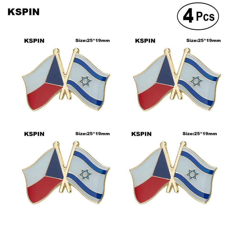

Czech Repulbic & Israel Badge Lapel Pin Brooches Pins Flag badge Brooch Badges