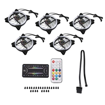 Computer PC Case Fan RGB Adjust LED Fan Quiet Remote Computer Cooler Cooling RGB Case Fans (5PCS+1 Controller)
Computer PC Case Fan RGB Adjust LED Fan Quiet Remote Computer Cooler Cooling RGB Case Fans (5PCS+1 Controller)