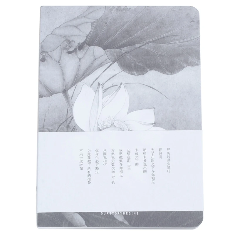 Sketchbook Blank Papers Diary Pocket Journal School Study Notebook Gray+white, Lotus C
Sketchbook Blank Papers Diary Pocket Journal School Study Notebook Gray+white, Lotus C