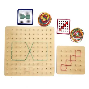 Educational Toy Geometry Early Learning Boards Graphics Geometry Nail Strip Card Wooden Geometric Nail Board For Kids Children
Educational Toy Geometry Early Learning Boards Graphics Geometry Nail Strip Card Wooden Geometric Nail Board For Kids Children
