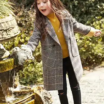 2020 Autumn Winter Girls Hairy Coat Fashion Casual Long Coats For Girls Kids Plaid Warm Woolen Outerwear Children Overcoats W691
2020 Autumn Winter Girls Hairy Coat Fashion Casual Long Coats For Girls Kids Plaid Warm Woolen Outerwear Children Overcoats W691