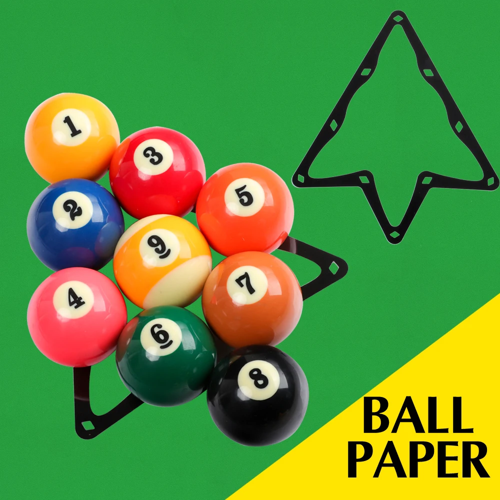 Kick-off Film Billiard Stickers Magic Rack 6pcs Nanomaterial Ball Holder Sheet Black 8 Ball Paper Billiard Accessories 
Kick-off Film Billiard Stickers Magic Rack 6pcs Nanomaterial Ball Holder Sheet Black 8 Ball Paper Billiard Accessories
