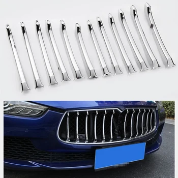 Car Front Grill Decor Bright Strip Silver ABS Chrome Exterior Grille Cover Trim for Maserati Ghibli 2014-2017 Sedan
Car Front Grill Decor Bright Strip Silver ABS Chrome Exterior Grille Cover Trim for Maserati Ghibli 2014-2017 Sedan