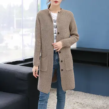 Knit Cardigan Jacket Women's Mid-length Long Section 2020 New Spring And Autumn Models Korean Loose Thick Sweater Sweater
Knit Cardigan Jacket Women's Mid-length Long Section 2020 New Spring And Autumn Models Korean Loose Thick Sweater Sweater
