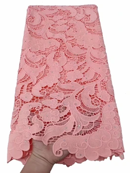 Nigerian lilac Cord Lace Fabric Milk Silk Water Soluble Dress Lace 2019 High Quality Lace African Guipure Lace Fabric 
Nigerian lilac Cord Lace Fabric Milk Silk Water Soluble Dress Lace 2019 High Quality Lace African Guipure Lace Fabric