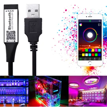 Smart RGB Bluetooth Timer Music Mini USB LED Controller for 5V 3528 5050 RGB Light Strip Multicolor Changing TV Backlight
Smart RGB Bluetooth Timer Music Mini USB LED Controller for 5V 3528 5050 RGB Light Strip Multicolor Changing TV Backlight
