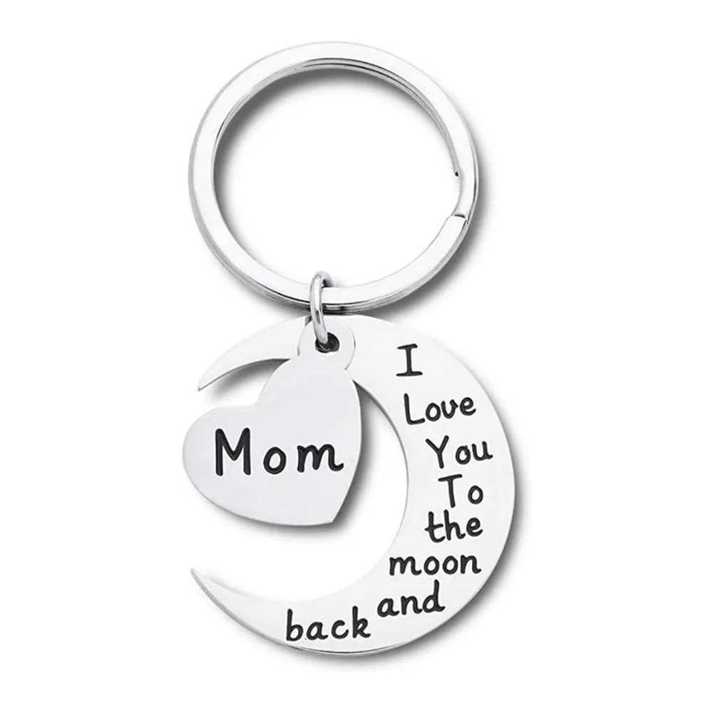 Mothers Day Gift Keychain for Mother Mum Grandma I Love You To The Moon and Back Key Chain Ring DIY Keychains Car Accessories
Mothers Day Gift Keychain for Mother Mum Grandma I Love You To The Moon and Back Key Chain Ring DIY Keychains Car Accessories