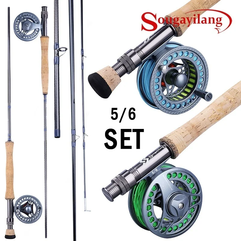 Sougayolang 2.7m Fly Fhishing Combo EVA / Metal Handle Carbon Fiber Fly Rod with Aluminium Fly Fishing Reel Fishing Tackle
Sougayolang 2.7m Fly Fhishing Combo EVA / Metal Handle Carbon Fiber Fly Rod with Aluminium Fly Fishing Reel Fishing Tackle