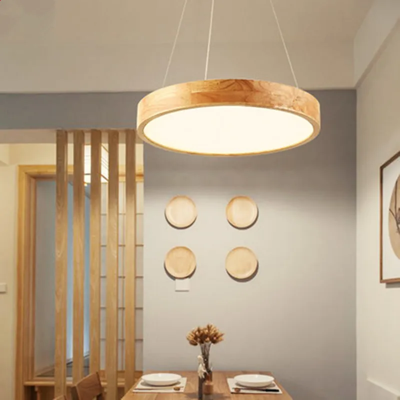 LED Modern Wood Iron Round 30-60cm Diammable Lustre Chandelier Lighting Suspension Luminaire Lampen For Dinning Room
LED Modern Wood Iron Round 30-60cm Diammable Lustre Chandelier Lighting Suspension Luminaire Lampen For Dinning Room