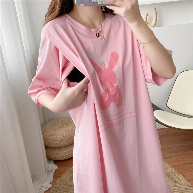 

Розовая Одежда для беременных платье для кормления Одежда для беременных с коротким рукавом Одежда для беременных Топ 9091