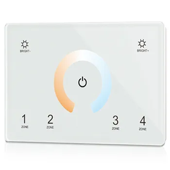 Touch Panel 4 Zone Dual Color DMX512 Master & RF Remote T12(IT) color temperature ring controller DMX512 panel master control
Touch Panel 4 Zone Dual Color DMX512 Master & RF Remote T12(IT) color temperature ring controller DMX512 panel master control