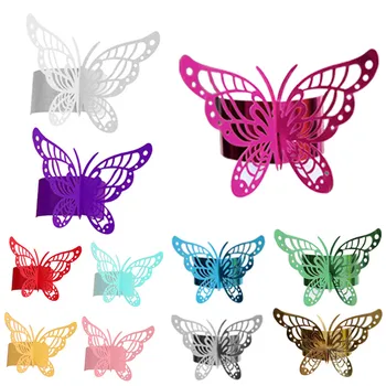 Colorful Napkin Ring Butterfly Napkin Holder Wedding Decoration Banquet Party Table Decoration Napkin Buckle
Colorful Napkin Ring Butterfly Napkin Holder Wedding Decoration Banquet Party Table Decoration Napkin Buckle