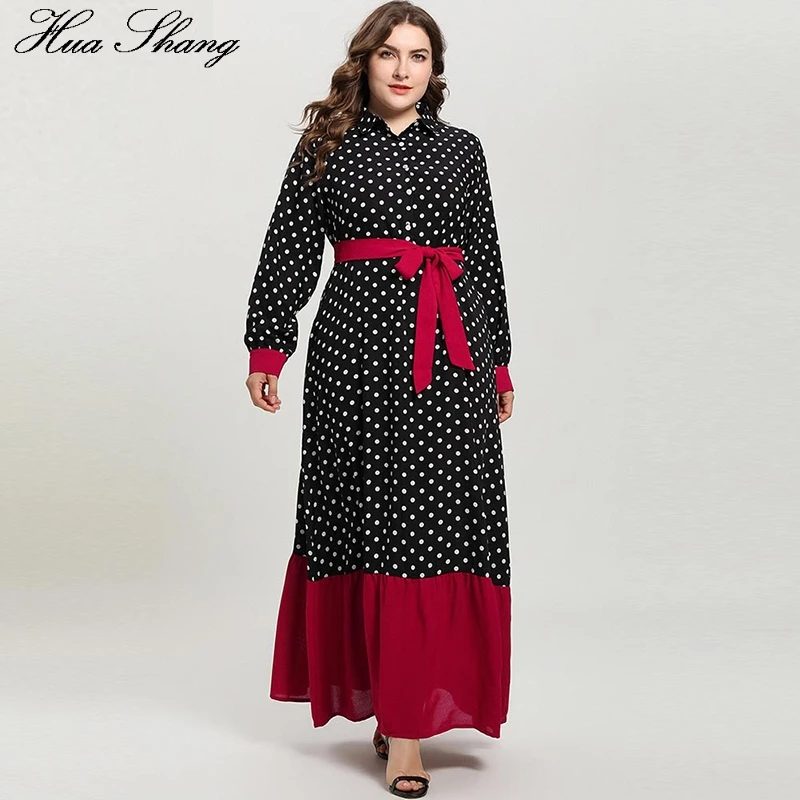 Plus Size Shirt Dress Women Summer Turn Down Collar Long Sleeve Polka Dot Print Multicolor Elegant Dress Belt Maxi Long Dresses
Plus Size Shirt Dress Women Summer Turn Down Collar Long Sleeve Polka Dot Print Multicolor Elegant Dress Belt Maxi Long Dresses