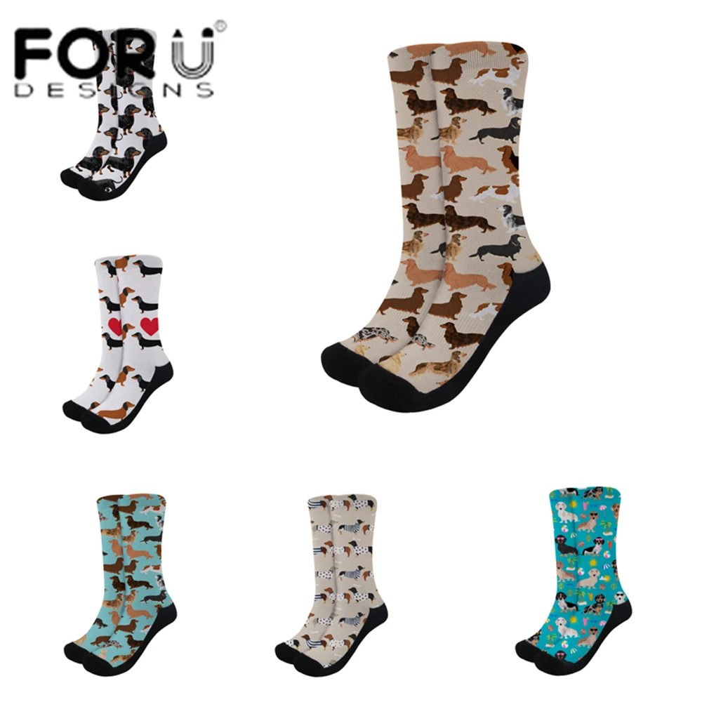 FORUDESIGNS New Women Socks Dachshund pattern Print on demand Black White Long thick Sport socks Autumn Winter Outdoor socks
FORUDESIGNS New Women Socks Dachshund pattern Print on demand Black White Long thick Sport socks Autumn Winter Outdoor socks