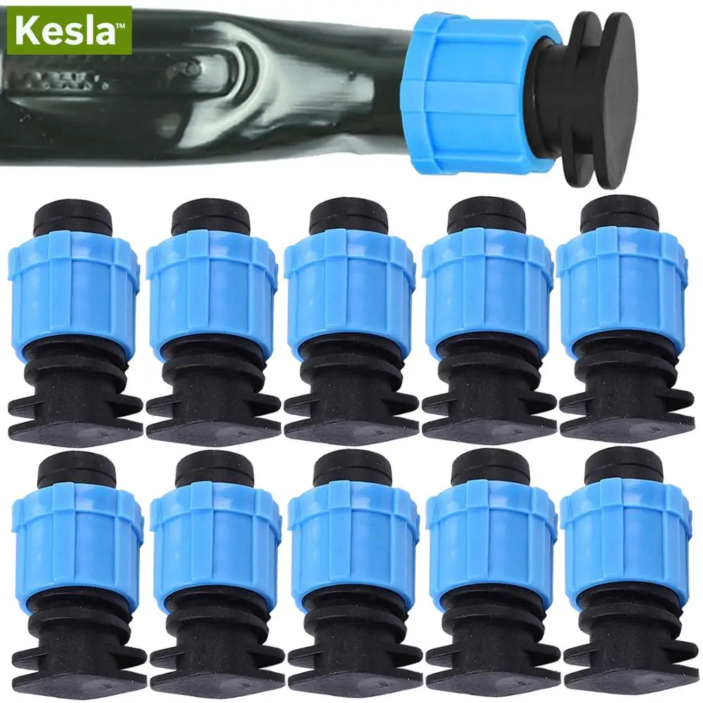 KESLA 10PCS 16mm 5/8" Drip Irrigation Tape End Plug Pipe Fitting Connectors w Thread Lock for Garden Watering System Greenyhouse
KESLA 10PCS 16mm 5/8" Drip Irrigation Tape End Plug Pipe Fitting Connectors w Thread Lock for Garden Watering System Greenyhouse