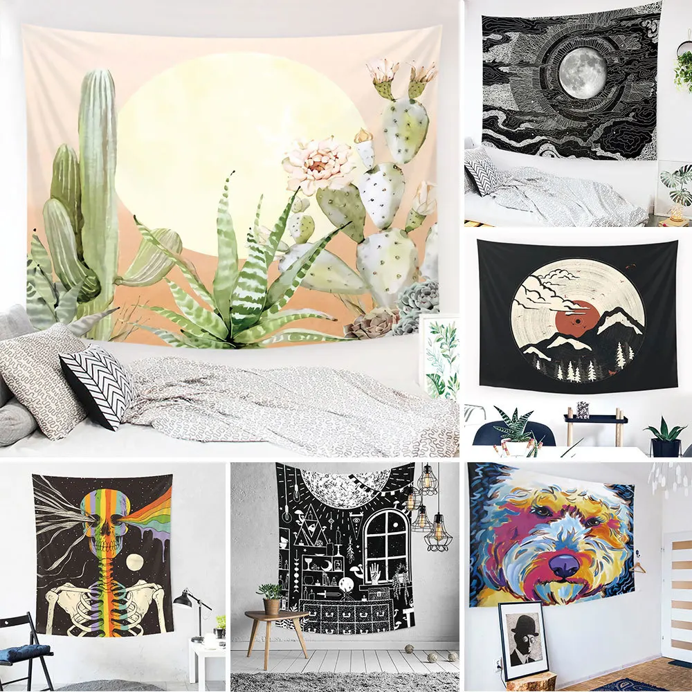 Bohemian Wall Tapestry Wall Hanging Cactus Tarot Moon Tapestry Mandala Fabric Wall Carpet Witchcraft Tapiz Wall Cloth Tapestries
Bohemian Wall Tapestry Wall Hanging Cactus Tarot Moon Tapestry Mandala Fabric Wall Carpet Witchcraft Tapiz Wall Cloth Tapestries