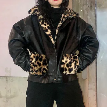 Winter 2020 new two-sided leather coat women Korean version loose leopard fur integrated locomotive leather women fur jacket
Winter 2020 new two-sided leather coat women Korean version loose leopard fur integrated locomotive leather women fur jacket