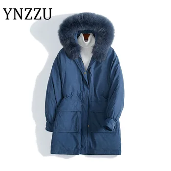 YNZZU 2020 Winter Women Down Jacket Large Natural Fur Collar Hooded 90% White Duck Down Parkas Casual Thick Loose Outwear A1596
YNZZU 2020 Winter Women Down Jacket Large Natural Fur Collar Hooded 90% White Duck Down Parkas Casual Thick Loose Outwear A1596