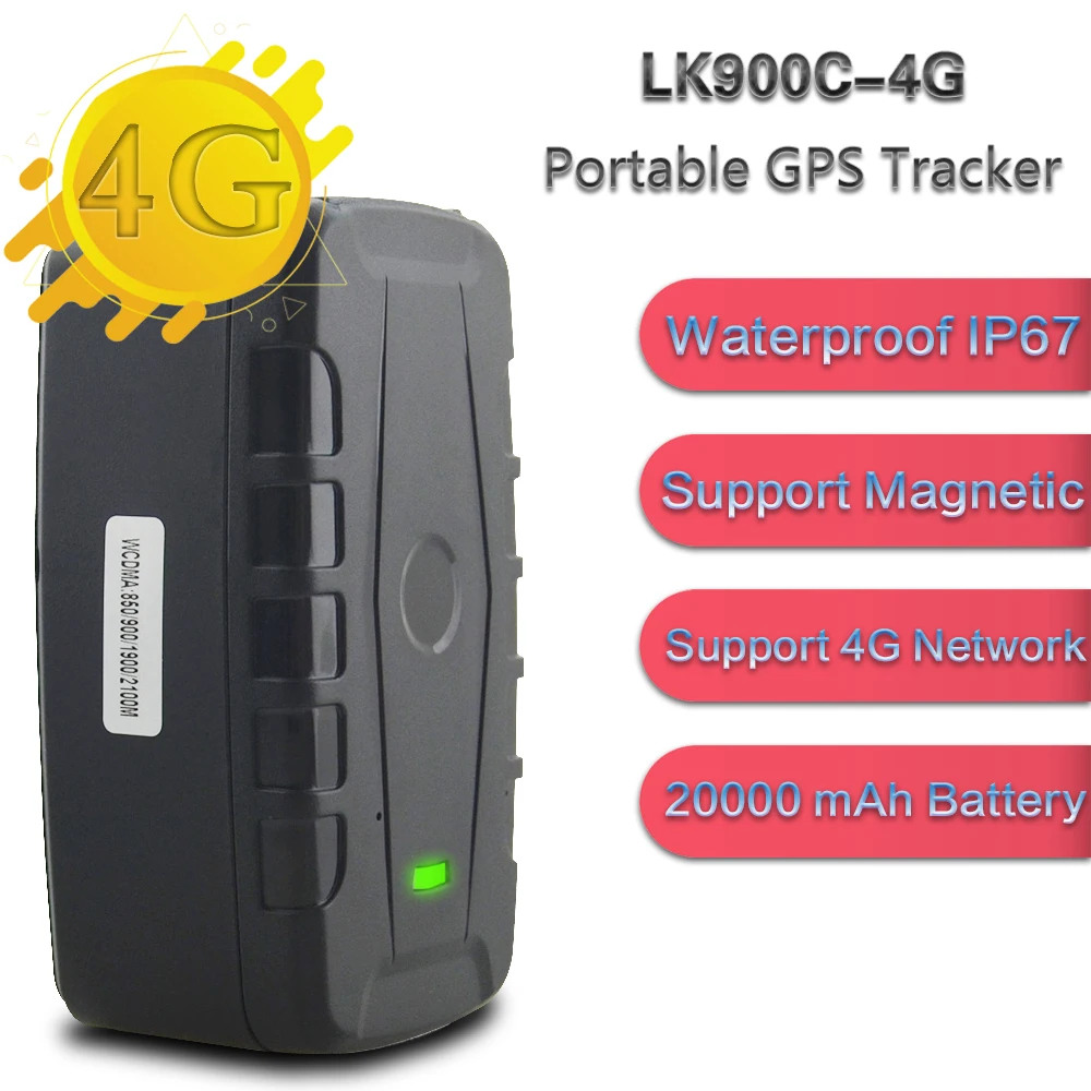 Высококачественный GPS Трекер 4G LTE для автомобиля большой аккумулятор 20000 мАч 240