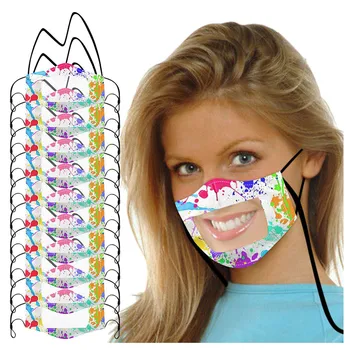 10PCS Smile Face Mask Visible Expression Lip Reading Washable Earloop Mask For Protection Scarf Flag Bandana drop-shipping#3
10PCS Smile Face Mask Visible Expression Lip Reading Washable Earloop Mask For Protection Scarf Flag Bandana drop-shipping#3