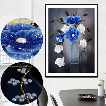56*75cm Flower and Vase Diamond Painting DIY Partial Embroidery Painting Cross Ctitch Home Hanging Decoration No Frame
56*75cm Flower and Vase Diamond Painting DIY Partial Embroidery Painting Cross Ctitch Home Hanging Decoration No Frame