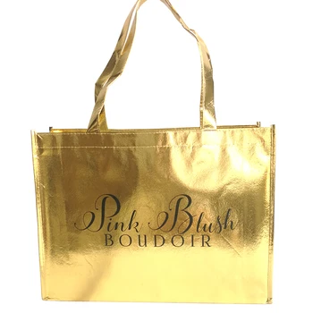 Custom Reusable Gold shiny Gift Bags Handled PP Laminate Metallic Non Woven Cloth Bag Event Party Treat Bags Carry on shoulders
Custom Reusable Gold shiny Gift Bags Handled PP Laminate Metallic Non Woven Cloth Bag Event Party Treat Bags Carry on shoulders
