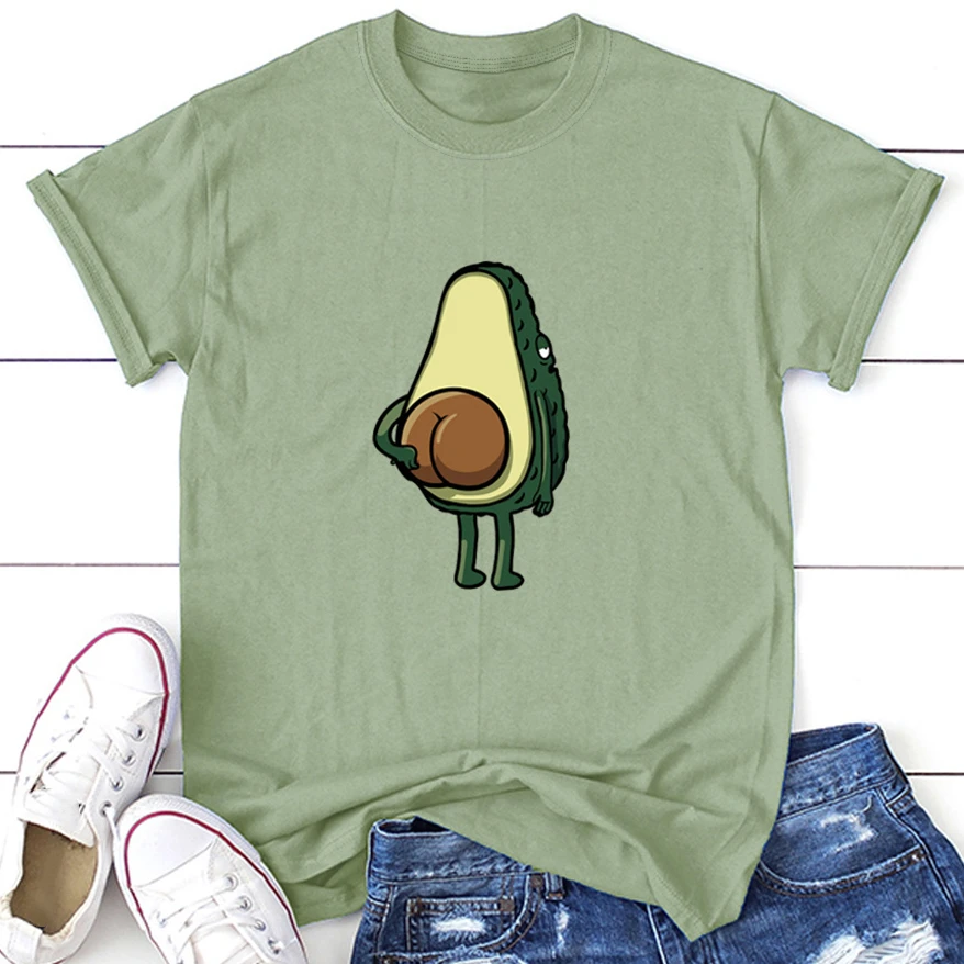 Avocado T-shirt Women T Shirts Harajuku Cartoon Pattern Printed Tee Shirts Korean tshirt Short Sleeve Tops Plus Size 3XL 4XL 5XL
Avocado T-shirt Women T Shirts Harajuku Cartoon Pattern Printed Tee Shirts Korean tshirt Short Sleeve Tops Plus Size 3XL 4XL 5XL
