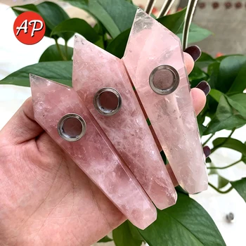 100% Natural Crystal Pipe Original Stone rose quartz Polished Quartz Crystal Rod Crystal Tube Healing Stone
100% Natural Crystal Pipe Original Stone rose quartz Polished Quartz Crystal Rod Crystal Tube Healing Stone