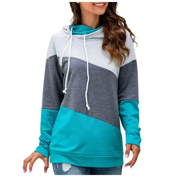 Women Hoodies Sweatshirts Patchwork Pockets Drawstring Zipper Casual Long Sleeve Loose Hoodie Sweatshirt Pullover Streetwear
Women Hoodies Sweatshirts Patchwork Pockets Drawstring Zipper Casual Long Sleeve Loose Hoodie Sweatshirt Pullover Streetwear