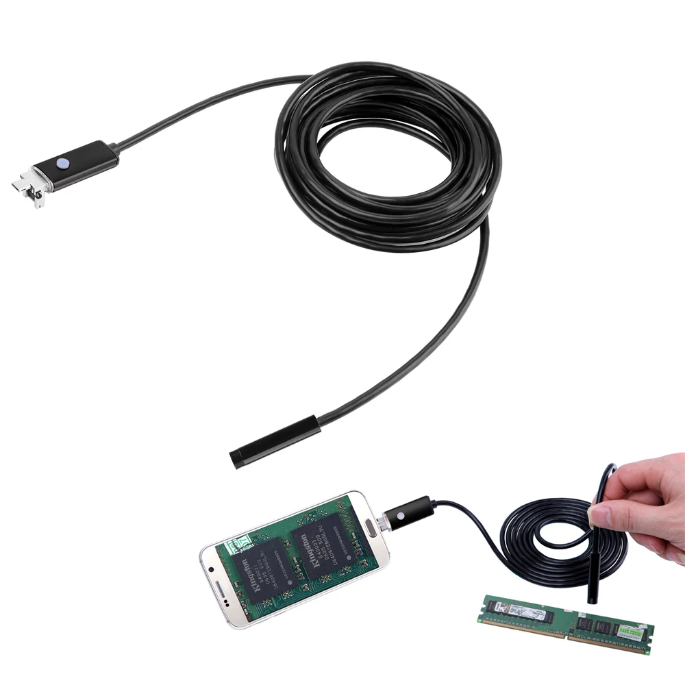 Gosear 2M 6-LED 8mm 2.0MP Lens HD Waterproof Micro USB USB Endoscope Inspection Camera for Android Phone Tablet Windows System
Gosear 2M 6-LED 8mm 2.0MP Lens HD Waterproof Micro USB USB Endoscope Inspection Camera for Android Phone Tablet Windows System