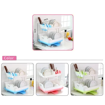 New Kitchen Double-layer Drain Bowl Rack 2-layer Rack Tableware Storage Rack Plate Plastic Rack Multi-function
New Kitchen Double-layer Drain Bowl Rack 2-layer Rack Tableware Storage Rack Plate Plastic Rack Multi-function