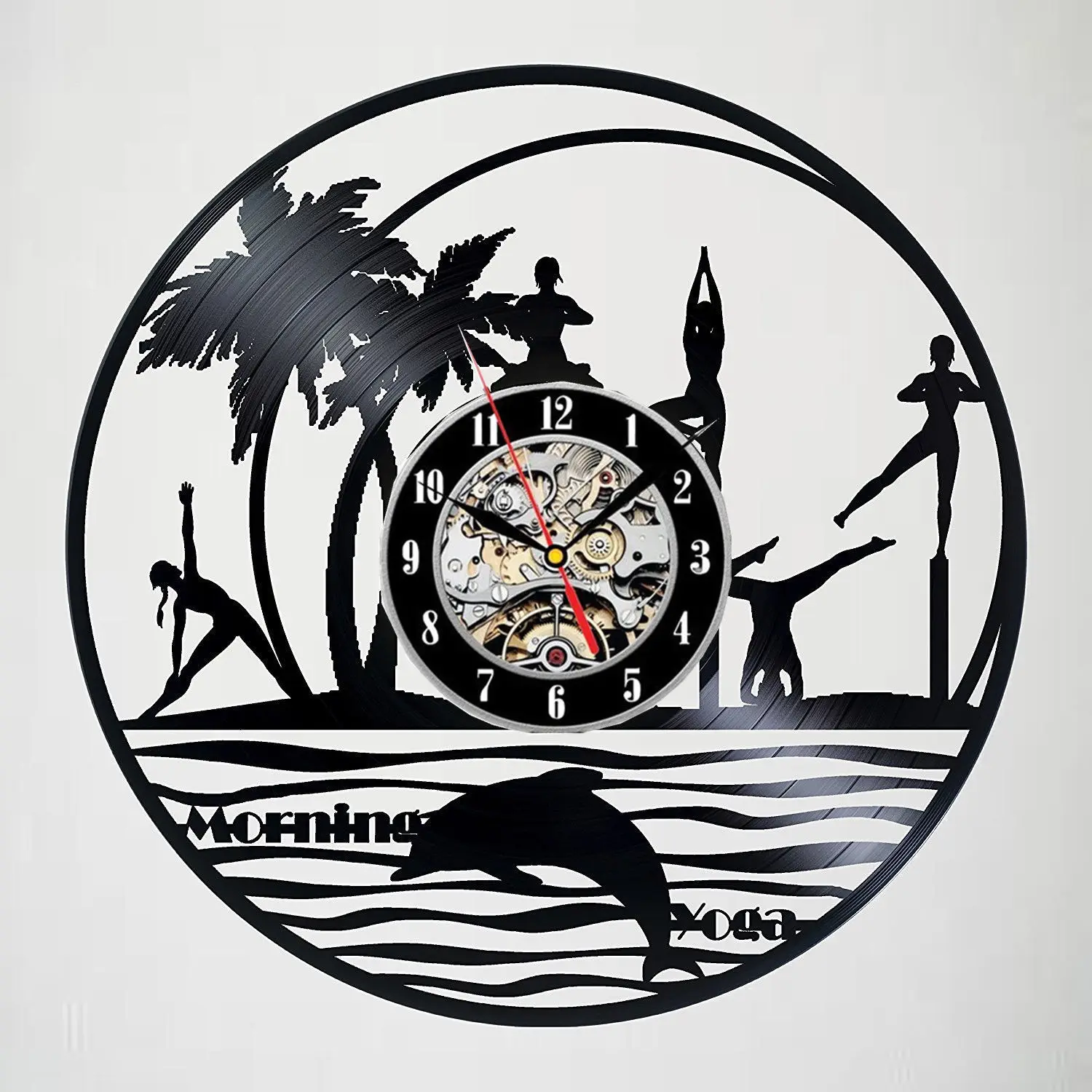 Digital Wall Clock Modern Design Morning Yoga Clocks 3D Stickers Vinyl CD Record Wall Clock Wall Watch Home Decor Silent 12inch
Digital Wall Clock Modern Design Morning Yoga Clocks 3D Stickers Vinyl CD Record Wall Clock Wall Watch Home Decor Silent 12inch