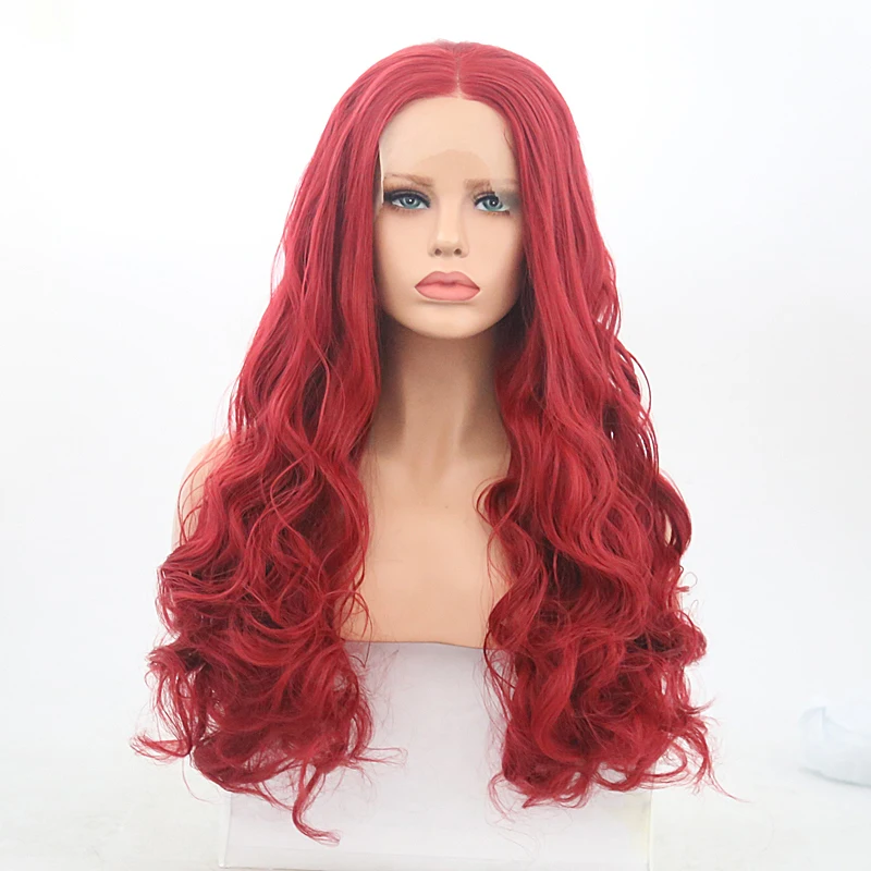 RONGDUOYI Middle Part Synthetic Lace Front Wig Natural Long Body Wave Cosplay Wigs for Women Red Hair Heat Resistant Fiber Wig
RONGDUOYI Middle Part Synthetic Lace Front Wig Natural Long Body Wave Cosplay Wigs for Women Red Hair Heat Resistant Fiber Wig